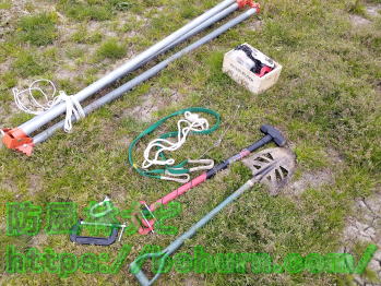 吊り上げ作業での資機材