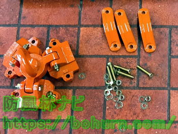 タコマン三脚ヘッドの部材